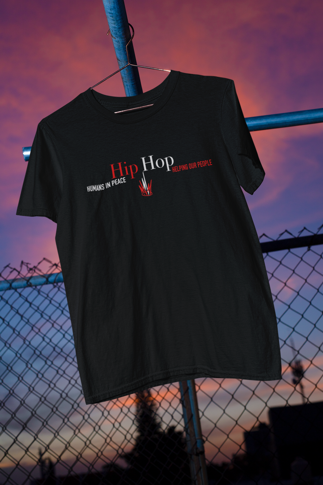 H.I.P H.O.P (HUMANS IN PEACE HELPING OUR PEOPLE) T-SHIRT